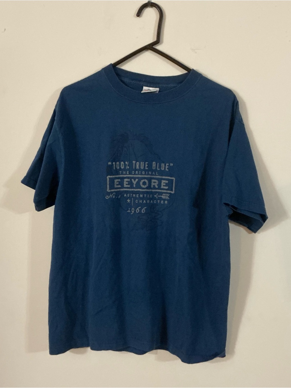 Vintage 90’s Disney Store Eyeore 100% True Blue T-shirt Made in USA Size Large